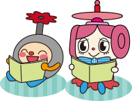 チェッキーとピンちゃんイラスト